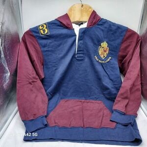 Polo Ralph Lauren Kids Hoodie Colorblock‎ Rugby Sweatshirt XL (20)